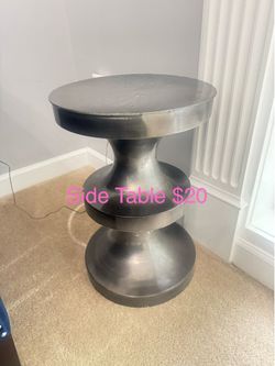 Metal side table