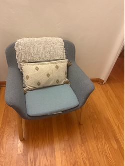 Blue single seater chair