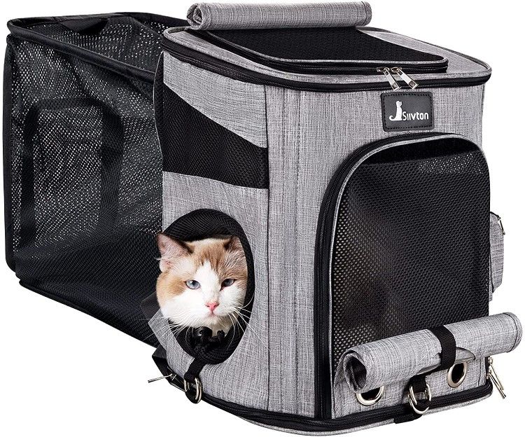 Siivton 4 Sides Expandable Pet Carrier


