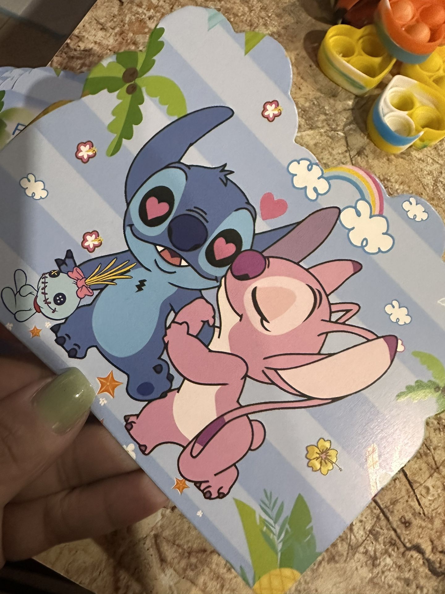 Stitch and Angel Birthday Invitations