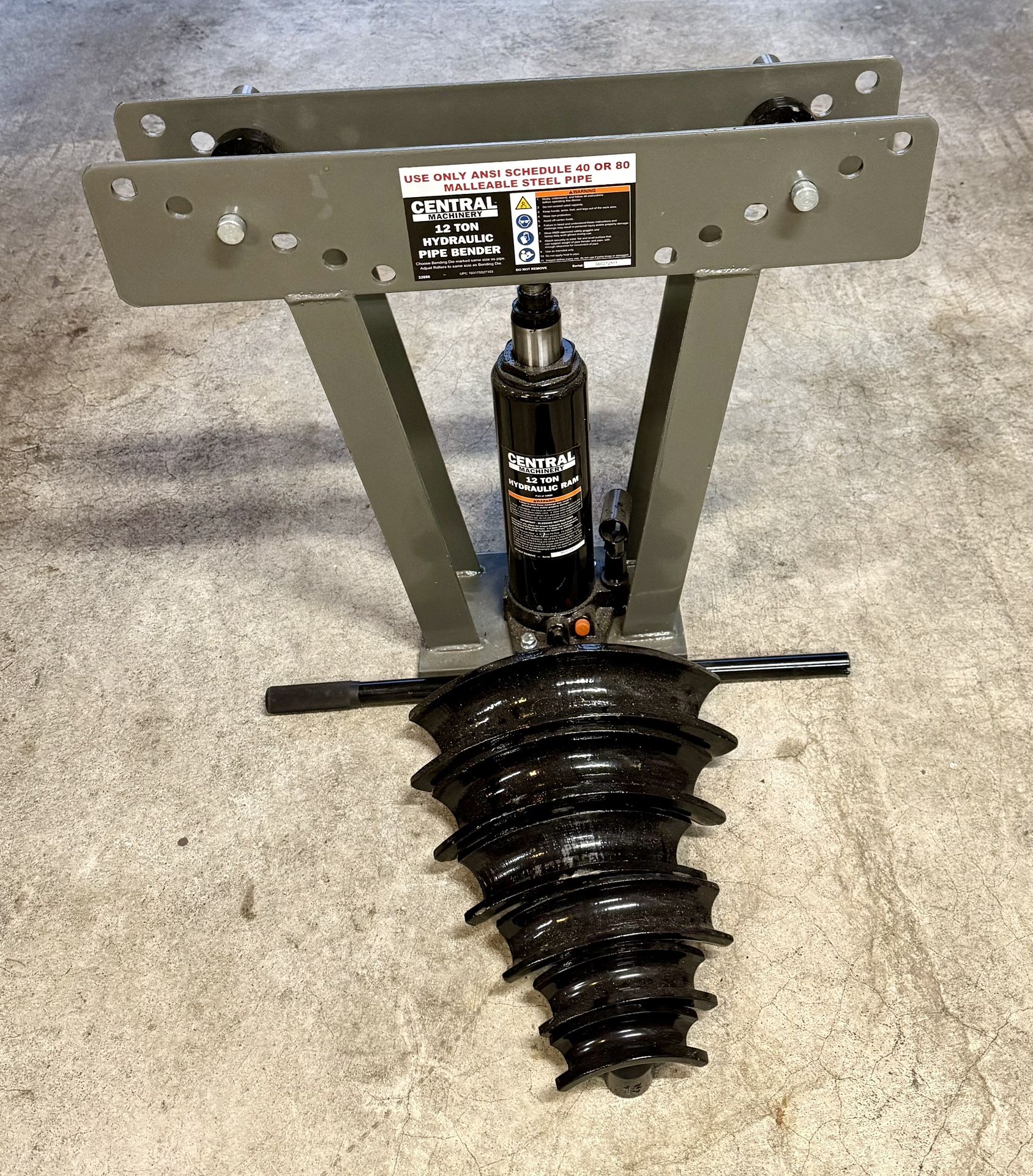 12 Ton Hydraulic Tubing Conduit Pipe Bender