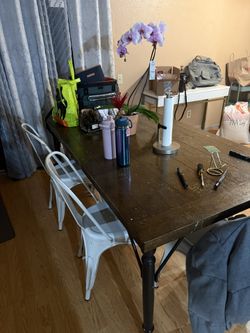 Table With 4 Chairs And Bench