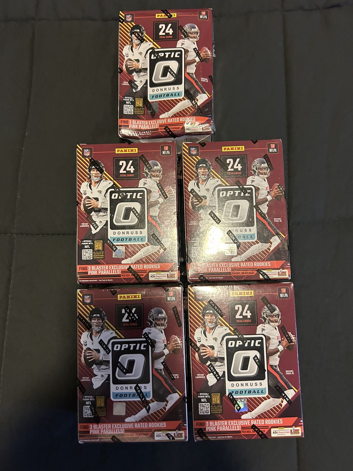 Sealed 2024 Panini Optic Donruss NFL Football Blaster Box - $50 Per Box