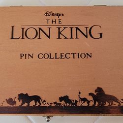 Vintage Disney The Lion King 6 Pin Collection W/ Original Box
