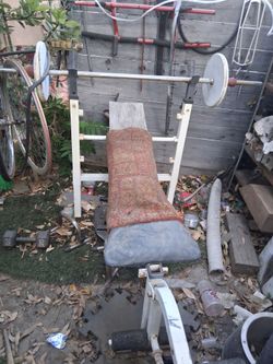 Wheigts white full bench