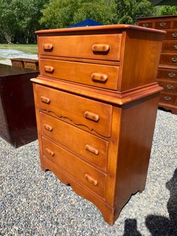 Maple tall dresser vintage