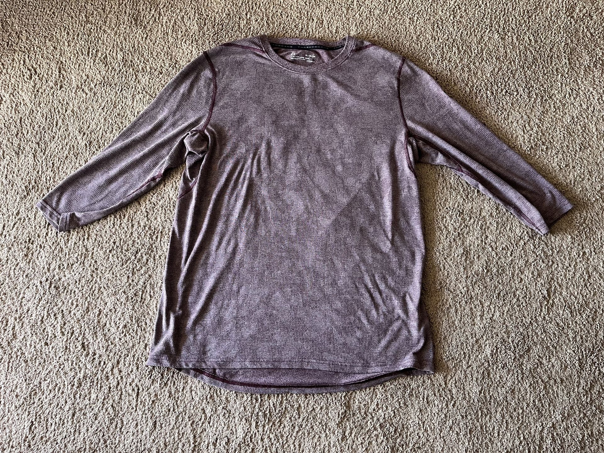Men’s Under Armor Fitted Threadborne 3/4 Sleeve Raglan Sleeve Heatgear Shirt