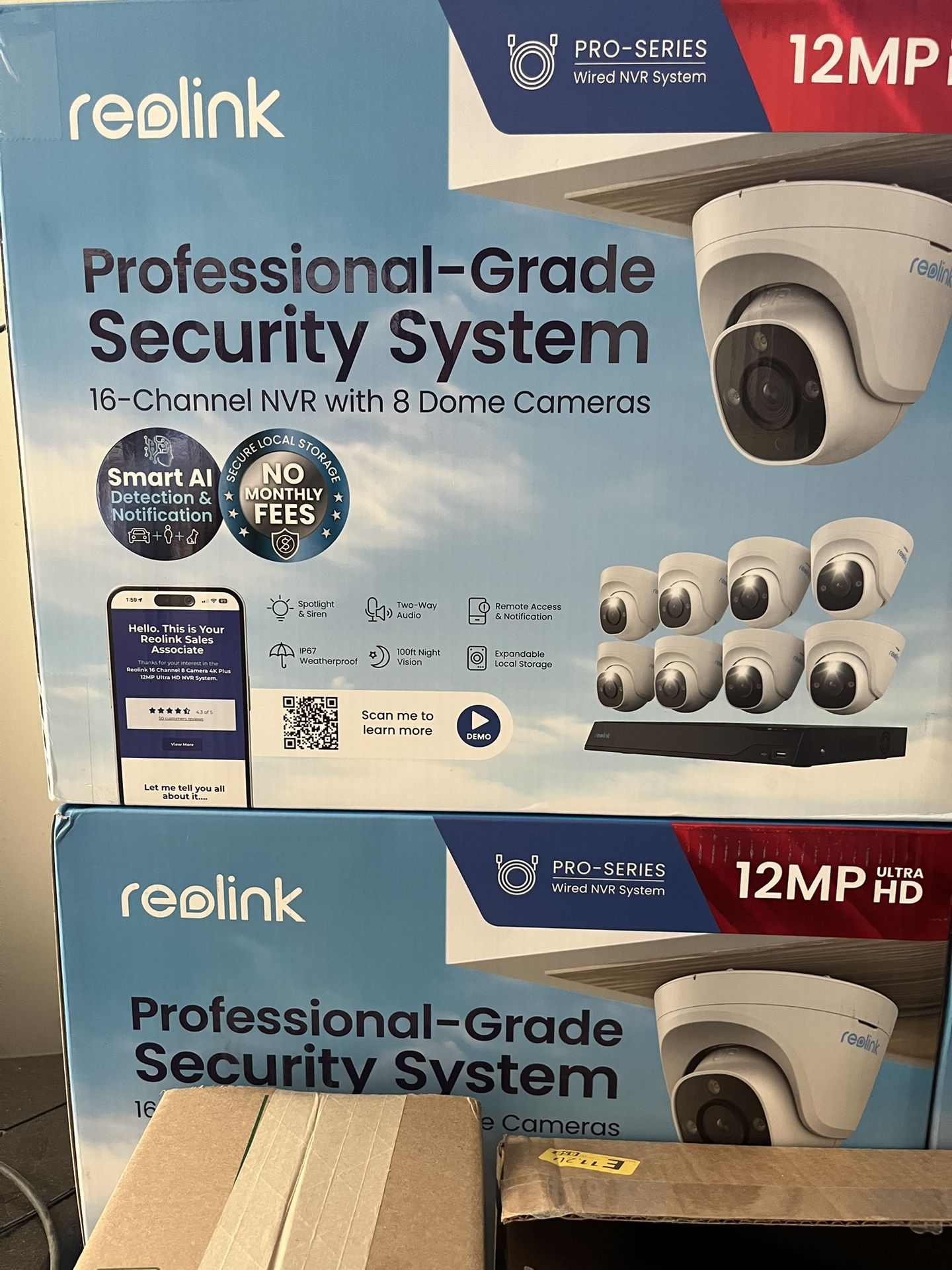 New Security Cameras Reolink 8 Cameras 