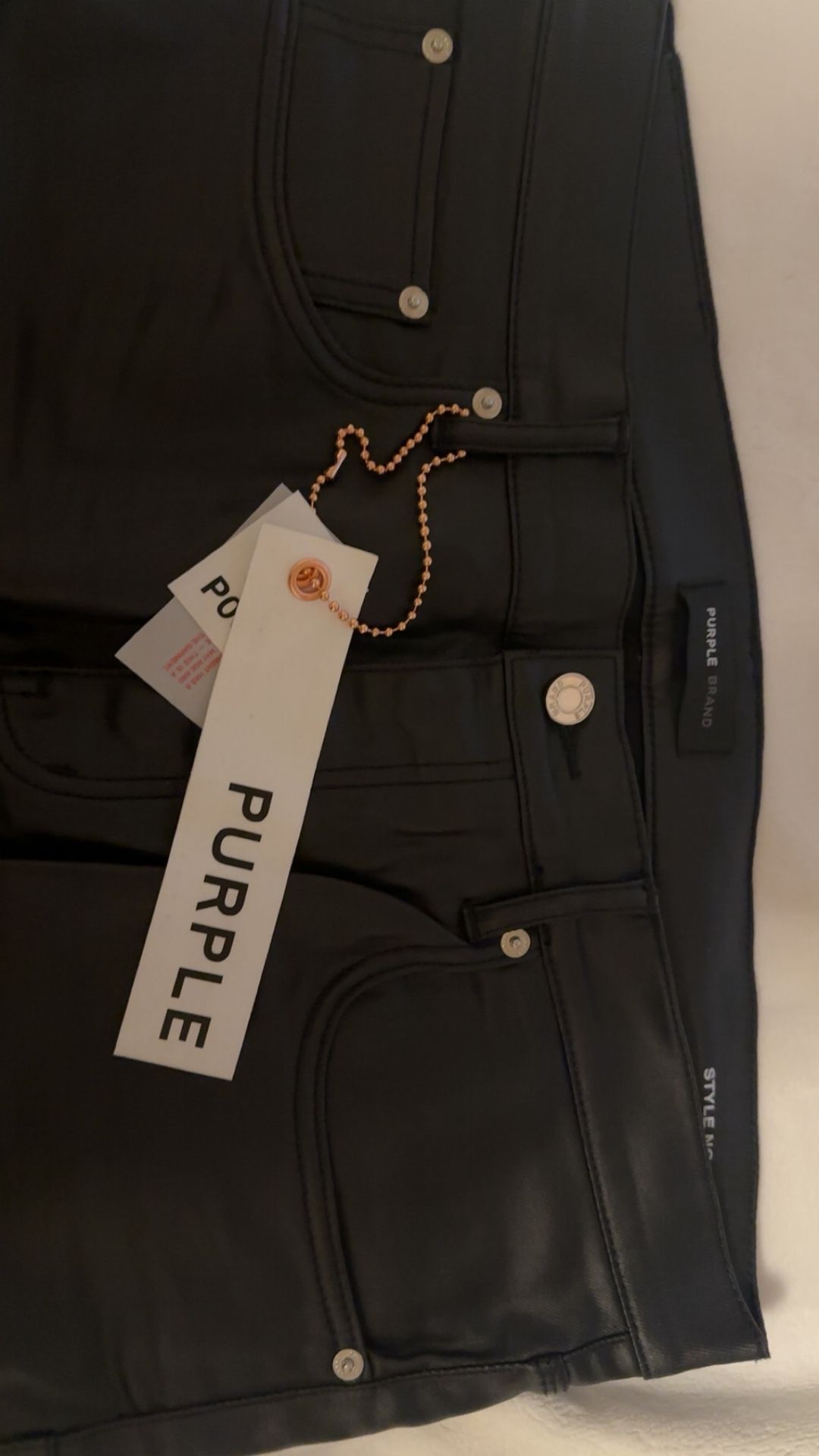 Purple Leather Pants 