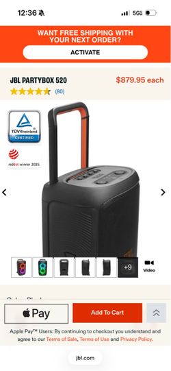 JBL party box  520 !!!