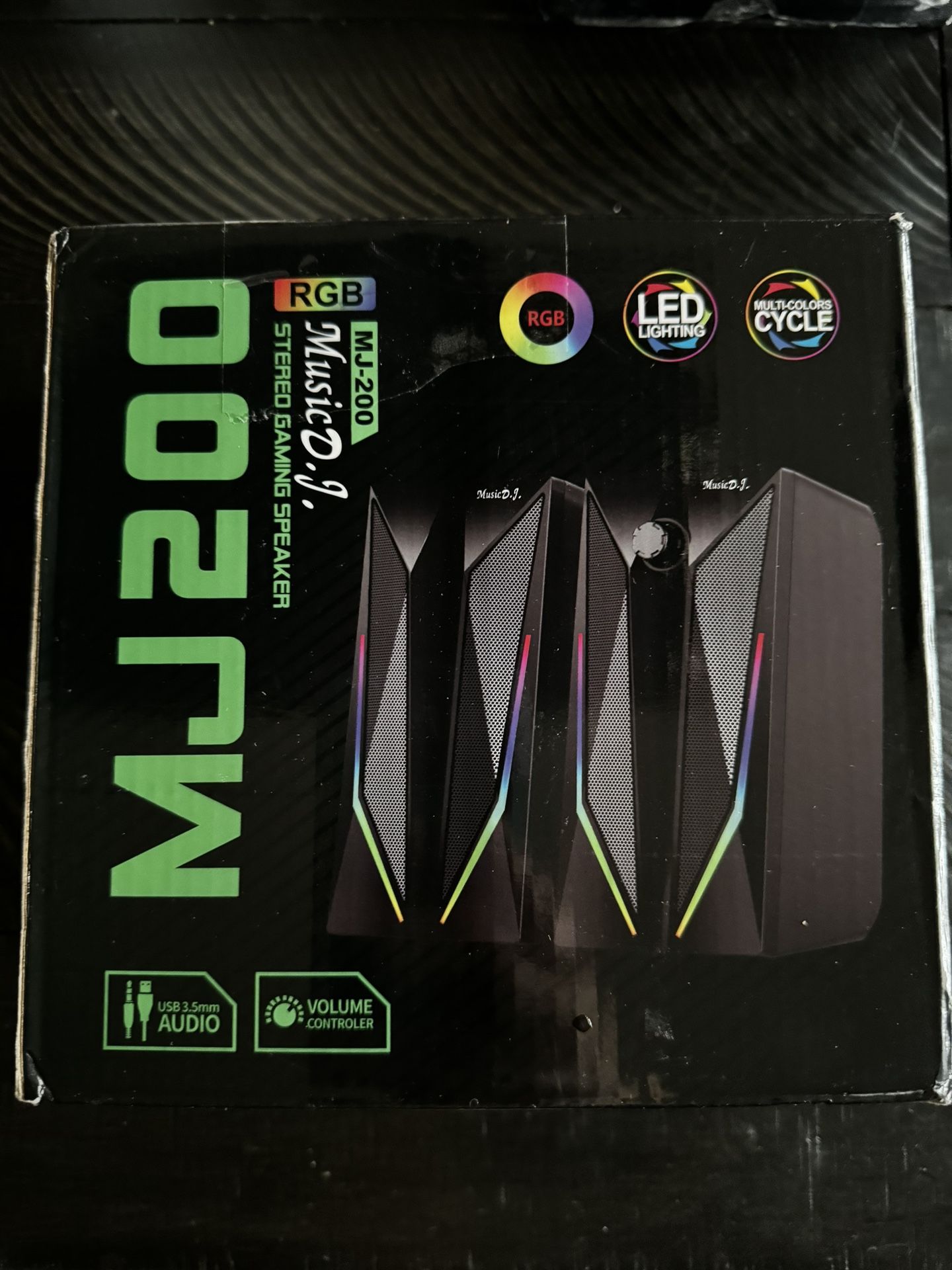 Desktop Speakers PC Computer HiFi Stereo Gaming Speaker LED Light Modes