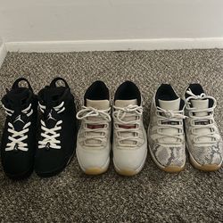 ($70 EACH FIRM) JORDAN Retro 6 & 11 Men’s Sneakers Size 9.5, 10, & 10.5
