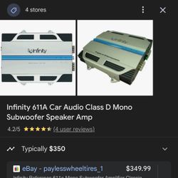 Infinity 611A Car Amp 