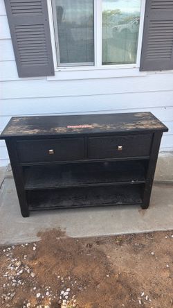 Black dresser