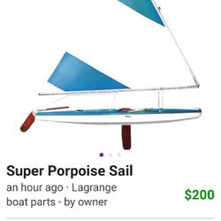Super Porpoise Sail Brand New