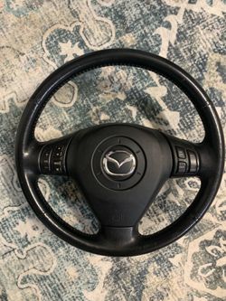Mazda leather steering wheel