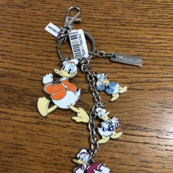 Disney Donald Duck 4 Character Key chain.  Brand New With Tags 