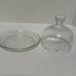 Princess House Heritage Cheese Dish & Cover