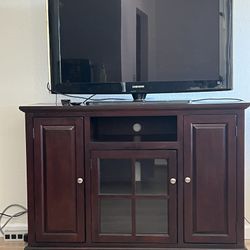 Dark  Wood TV stand