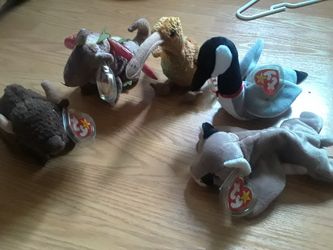 Retired beanie babies RARE