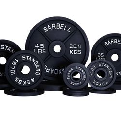 Olympic Plate set Cast iron 245 lbs Brand New Still In The Box 🏋🏽‍♂️💪🏽 