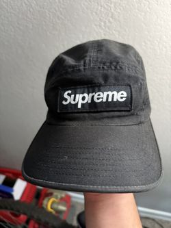 SUPREME WASHED CHINO TWILL CAMP CAP Black FW20 2020 hat Baseball