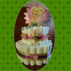 Tinkerbell diaper cake