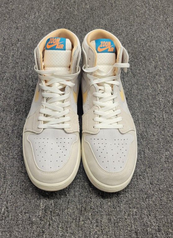 Nike Air Jordan 1 Zoom Comfort 2 High Light Orewood Citrus Size 13