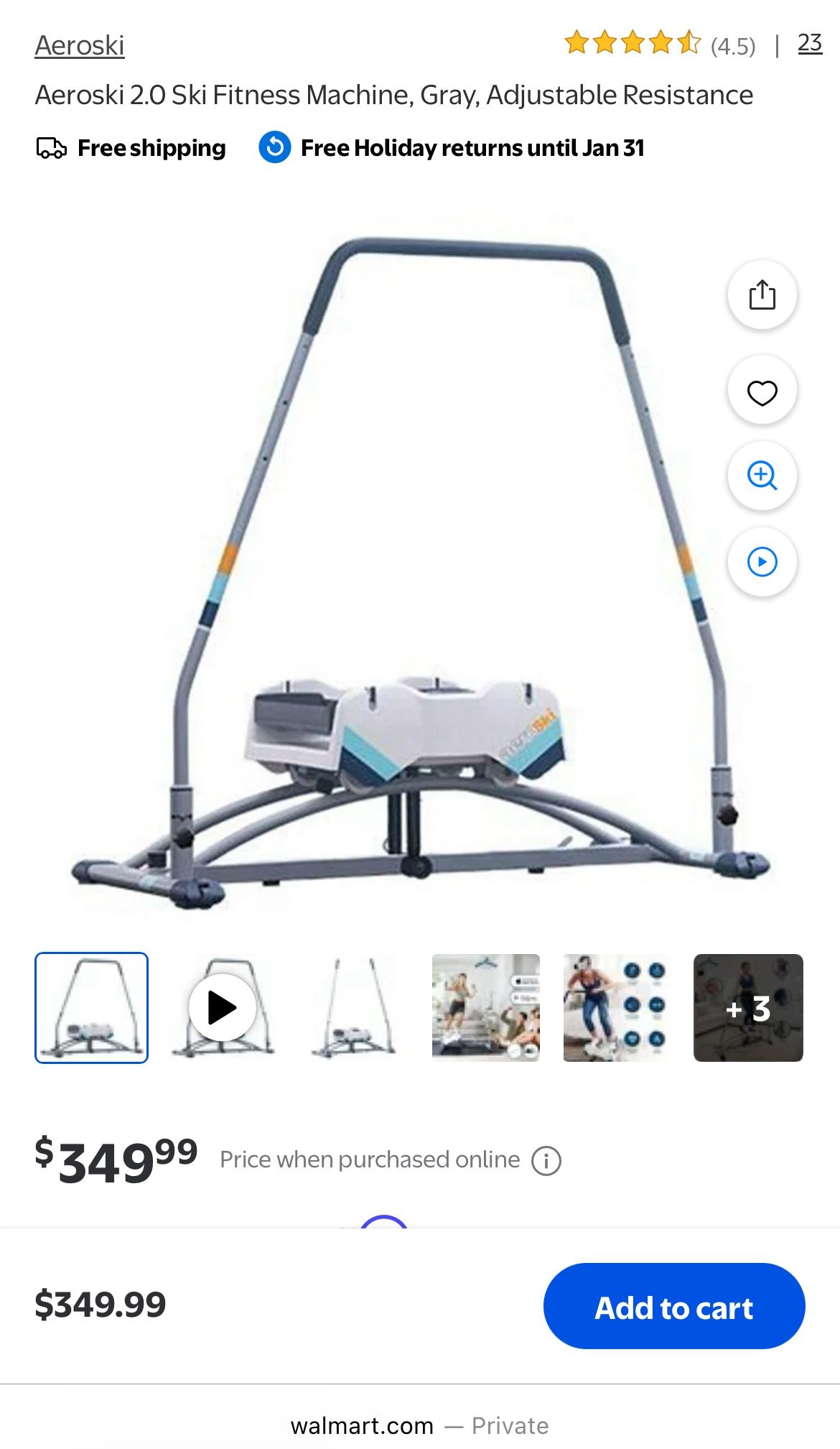 Aerosmith 2.0 Ski fitness Machine