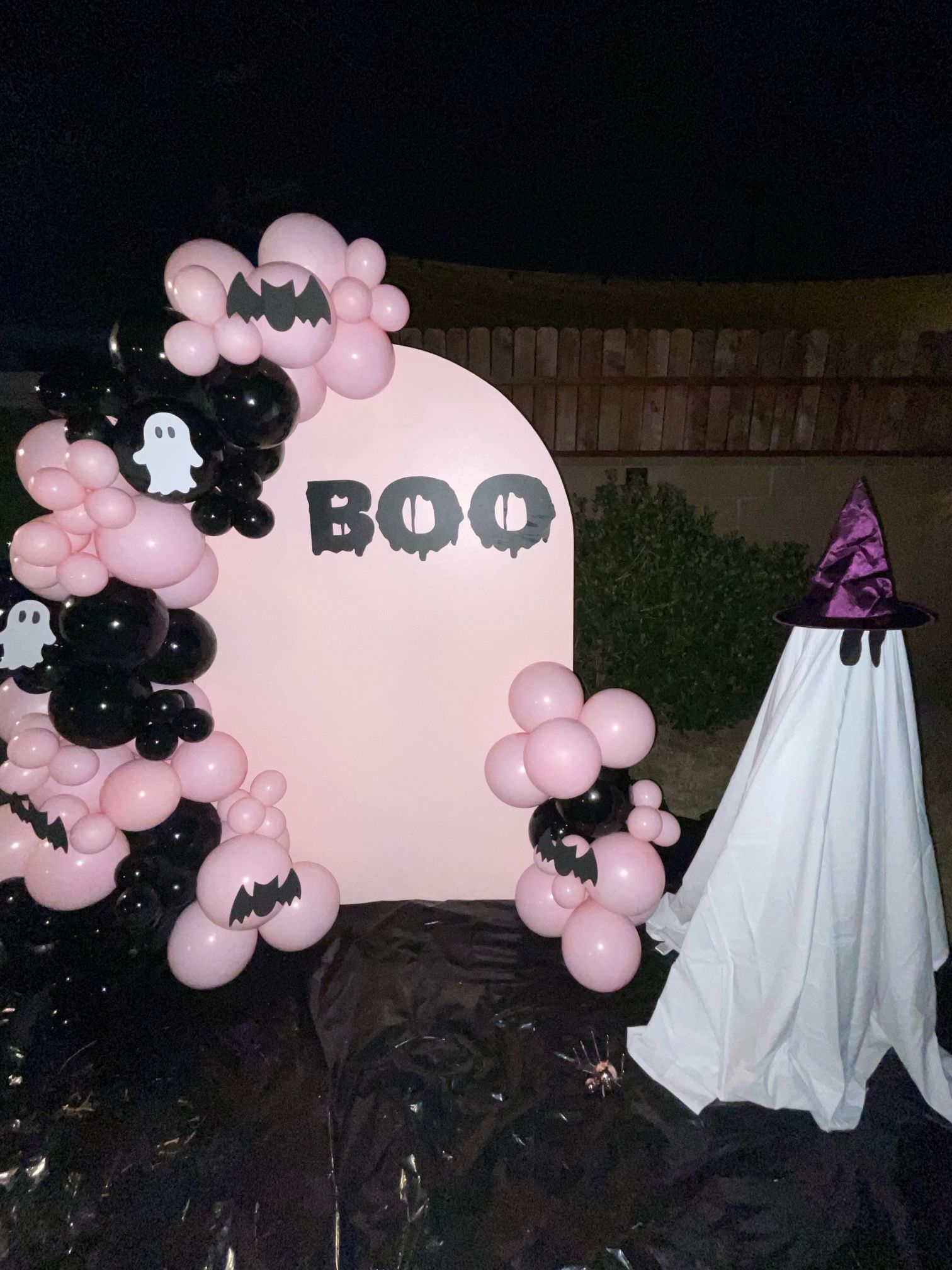 Balloon Backdrop, Halloween Balloon Backdrop