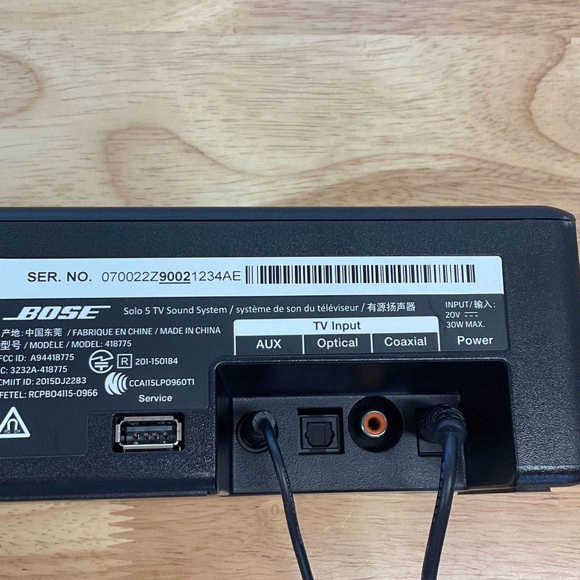 Bose Solo TV Sound System