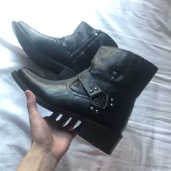 Size 8.5 Black Riding Boots 