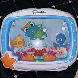 Baby Einstein Sea Dreams Soother Musical Crib Toy and Sound Machine, 
