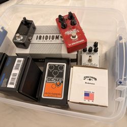 Guitar pedals of all sorts!  Overdrive, distortion, reverb, looper - take a look!