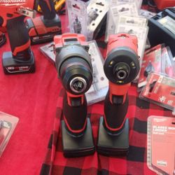 Milwaukee M12 Fuel Drill  Set With Bateries 3.0ah No Charger