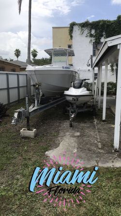 Scarab boat and Yamaha jet ski