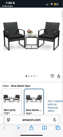 3 pc wicker set. Never opened brand new