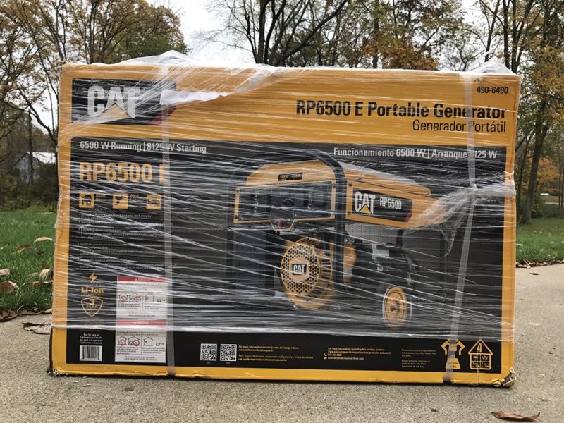 New CAT RP6500 Portable Generator 8125 Watts 6500 Watts Running