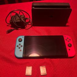 Nintendo Switch OLED plus games!!