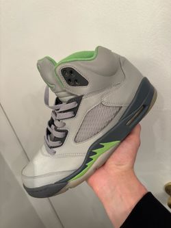 Air Jordan 5 size 10 green bean no box