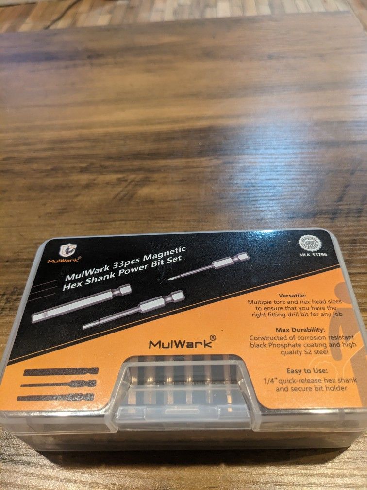 Mulwark 33Piece Magnetic Hex Shank Power Bit Set