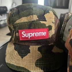 Supreme Camo Corduroy Camp Cap