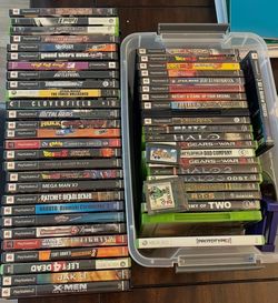 Large Lot of PS2, Xbox, and Xbox 360 Games