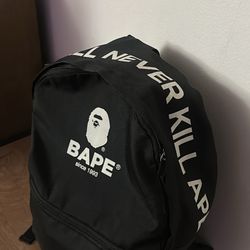 bape “ape shall never kill ape” bookbag 
