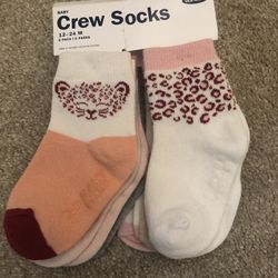 New Baby Girl Socks Size 12/24 Months 