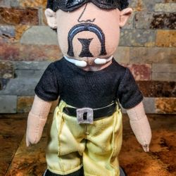 Vintage Y2K - 2001-Homies Mr. Pit Plush Collectible Doll Toy • 9"-Tall • From : TV . Stand Not Included. 
