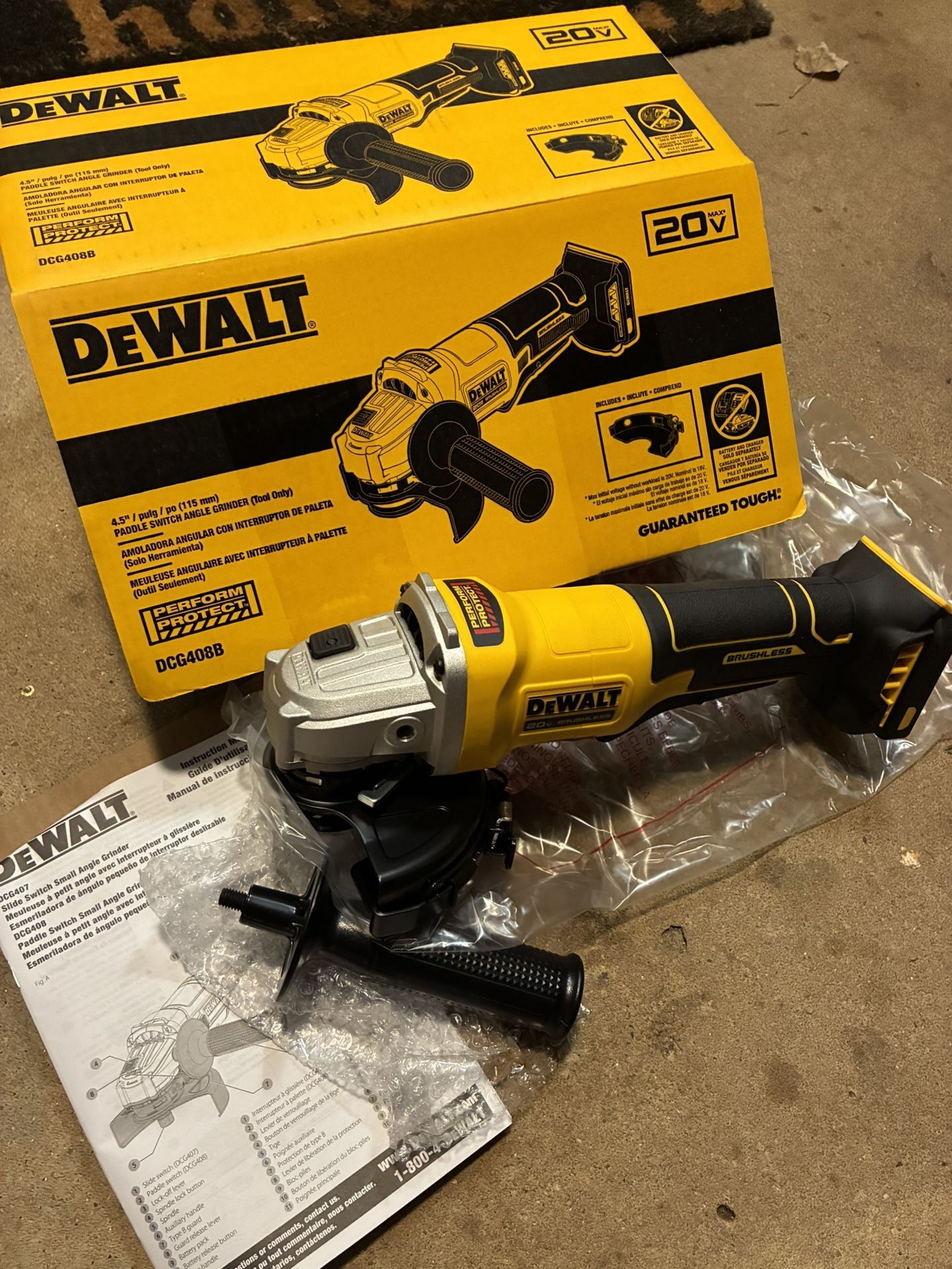 New DeWalt Angle Grinder