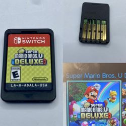 Super Mario Bros. U Deluxe (Nintendo Switch, 2019) Cartridge Only Tested Genuine