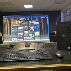 Desktop Dell computer * Hp Monitor