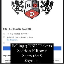 Rbd Tickets 